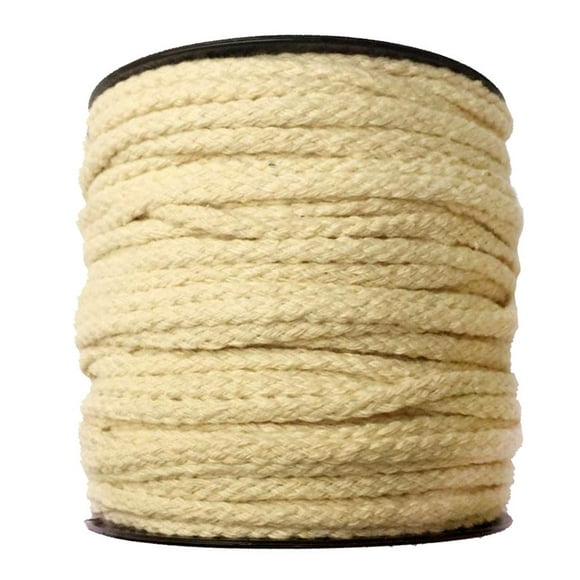 Corde de Coton Tressée de 50 Mètres Corde Torsadée Ficelle Utilisation (Sash Vêtements Tissage Emballage Nouage)