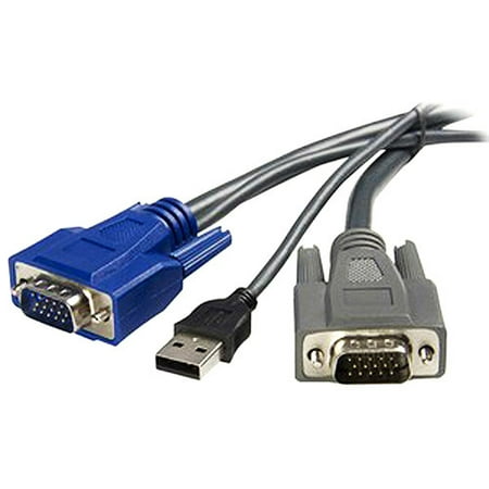 Startech.com SVUSBVGA6 Ultra-Thin USB VGA 2-in-1 KVM Cable