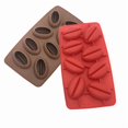 thumbnail image 2 of Bandejas de cubitos de hielo de granos de café de silicona de colores aleatorios, moldes for congelar de grado alimenticio for uso doméstico, 2 uds., 2 of 5