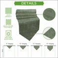 thumbnail image 5 of Dark Green Table Runner Linen Burlap Table Runner 72 Inches Long Farmhouse Vintage Green Solid Color Modern Dresser Scarves for Kitchen Island Coffee Dining Room Party Wedding Holiday Decor 13"x72", 5 of 8