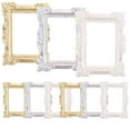 thumbnail image 4 of Luxshiny 9Pcs Mini Picture Frame Ornaments Miniature Photo Frames Rectangular Resin Silver 1.85X1.29X0.16In, 4 of 8