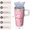 thumbnail image 3 of 20OZ Unicorn Tumbler with Handle Stainless Steel Insulated Mug Thoughtful Gifts for Women Unicorn Lovers Suitable for Birthday Christmas and Beach Trips, 3 of 6