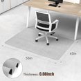 thumbnail image 2 of Office Chair Mat for Hardwood Floor, 45"x 53" Desk Computer Chair Mat for Hard Wood and Tile Floor, Large Anti-Slip Hard Floor Protector Rolling Chair Mat, PVC Mat Desk Rug for Office Home, 2 of 16