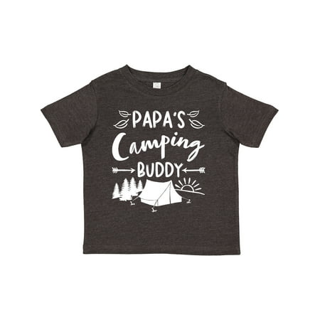 

Inktastic Papas Camping Buddy Gift Toddler Boy or Toddler Girl T-Shirt