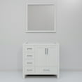 thumbnail image 3 of Lexora Home Jacques 36" Single Vanity with Mirror in White, 3 of 8
