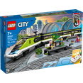 thumbnail image 3 of LEGO City Express Passenger Train Set, 60337 Remote Controlled Toy, Gifts for Kids, Boys & Girls with Working Headlights, 2 Coaches and 24 Track Pieces, 3 of 8