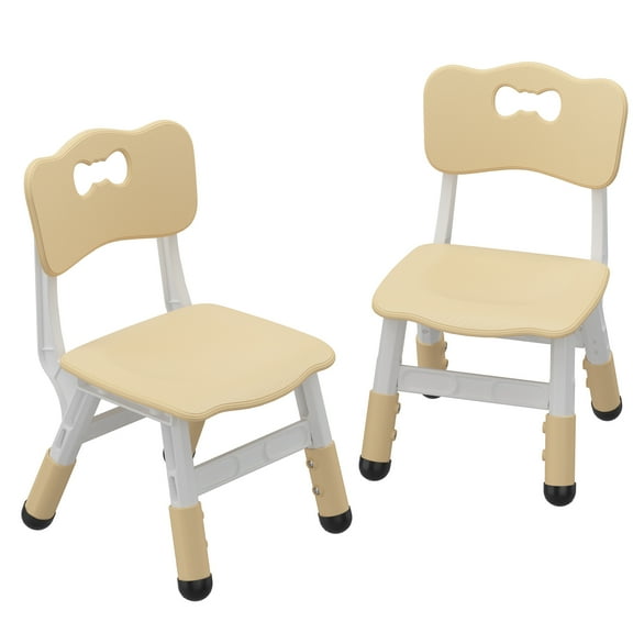 Adjustable Kids Chair 2 Pack, 3 Level Height Adjustable Anti-Slip Plastic Toddler Chair for Boys Girls Children Age 2-8, Suitable for Indoor or Outdoor Home School Daycare Nursery Use
