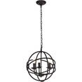 thumbnail image 1 of Elegant Lighting LD4006D14DB 15 x 14 in. Octavia Collection Dark Brown Pendant, 1 of 4