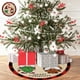 thumbnail image 4 of Adornos navideños, regalos navideños. Falda para árbol de Navidad de 119 cm con delicado estampado de enanitos navideños. Decoración para la base del árbol. Falda de poliéster., 4 of 6