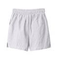thumbnail image 5 of Women's Plus Size Casual Shorts with Pockets Elastic Waist Cotton Summer Beach Vacation, 5 of 9