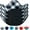 Black Pattern, variant on Microwave Bowl Holders Set of 4, Polyester & Polyamide, Potholders, Hot Food, Soup Bowl Cozy, Gray Pattern, Geometric