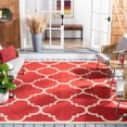 thumbnail image 2 of SAFAVIEH Courtyard Becky Geometric Indoor/Outdoor Area Rug, Red, 8' x 10', 2 of 6