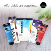 Daler-Rowney Simply... Sketchbook, Soft White Pages, (65lb/100g), Black Hardcover Binding, 110 Sheet, 5.5 x 8.5
