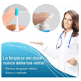 thumbnail image 4 of Equipo Limpiador Oídos Cerilla Con 12 Cabezales Repuesto Azul Blanco, 4 of 5