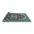 thumbnail image 2 of Ahgly Company Indoor Rectangle Medallion Light Blue Traditional Area Rugs, 2' x 4', 2 of 4