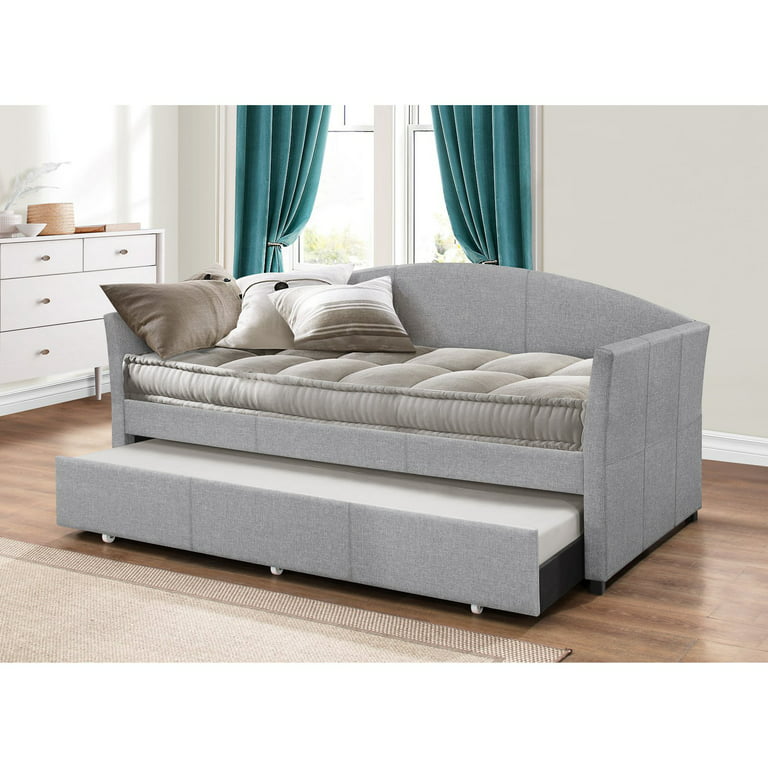 Ember Interiors Westchester Upholstered Twin Daybed, Fog 