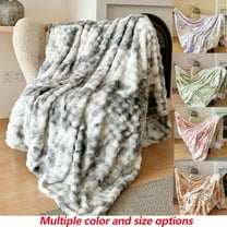 Dmlowu Throw Blanket, 28x39 inch Fluffier Soft Fleece Blanket, Comfortable Throw Blanket for Couch, Warm Fall Blanket Decorations for Home, Luxury Cooling Blanket