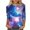 Multicolor, variant on JTZGDY Womens 3/4 Sleeve Tops Dressy Casual Plus Size Teen Girls Cute Tie Dye Starry Sky Oversized Tunic Blouse Crewneck Basic Graphic T-Shirts Fashion 2025 Outfit Clothes Multicolor#01 S