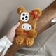 thumbnail image 3 of Funda de teléfono con muñeco de peluche 3D hello kt, regalo de cumpleaños para iPhone 14, 13, 12, 11 Max, figura de Anime japonés Kuromi, funda anticaída para teléfono, 3 of 4