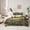 Brown Green Red, variant on Manfei Vintage Rustic Cottage Twin Bedding Sets 7-Piece for Female Men,Nature Scenery Bedding Comforter Set Microfiber,Colorful Floral Flowers Breathable Sheet Sets,Microfiber Bedroom Decor