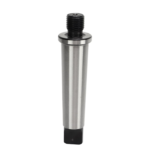 High-Precision Manganese Steel MT3 Threaded Arbor for Milling Machines, 5/8" Thread, 16mm Length, Anti-Oxidation Blackened Finish, Morse Taper MT3 Shank, Easy Setup for Drilling and Tapping