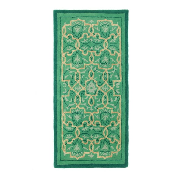 Minuteman Tabriz 56'' x 26'' Rectangular Rug - Emerald City