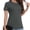 Deep Gray, variant on Basic T Shirts for Women Short Sleeve Casual Summer Tops Trendy Solid Loose Fit Tshirt