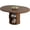 Walnut, variant on Pusnapku Extendable Dining Table for 4-8, Farmhouse 59" Oval Kitchen Table with Storage & Sliding Door, Round Pedestal Dinner Table for Living Room