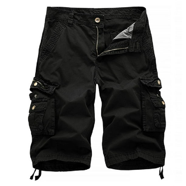 fartey Men's Cargo Shorts Casual Multi Pockets Plus Size Half