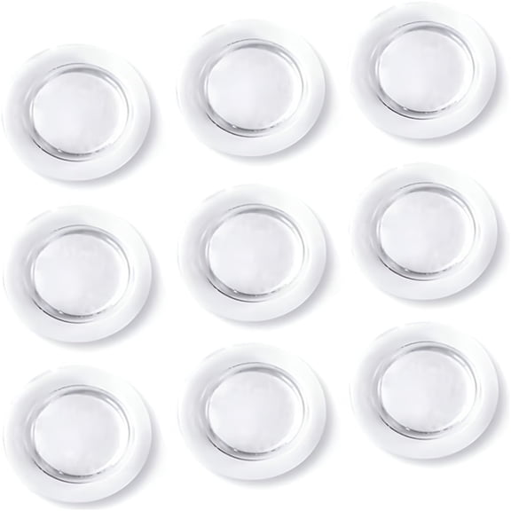CCOCC Clear Neodymium Magnets (9 Pack), Strong for Glass Whiteboard, Dry Erase & Refrigerator