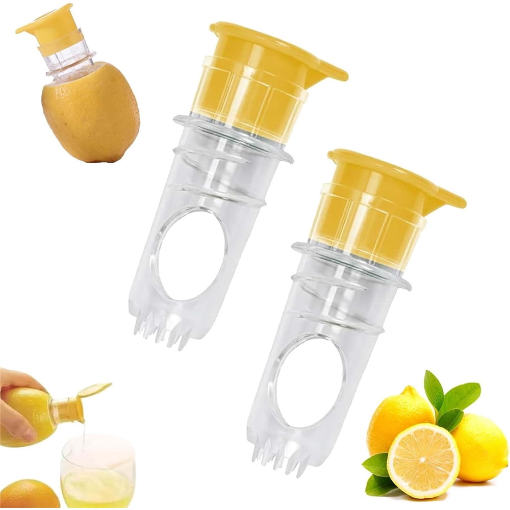 HeeHom Lemon Squeezer Manual Juicer - 2025 New Screw-Top Design with Built-In Filter for Oranges, Lemons & Limes | Portable Citrus Press for Cocktails, Kitchen & Travel (PP Material)