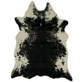 thumbnail image 1 of Faux Cowhide Mini Black & White Salt N Pepper Accent Rug, 1 of 6