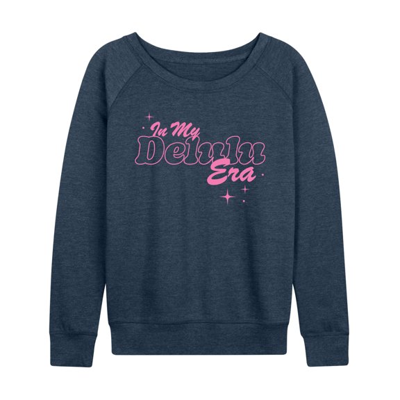 Instant Message - In My Delulu Era - Women's Lightweight French Terry Long Sleeve Shirt