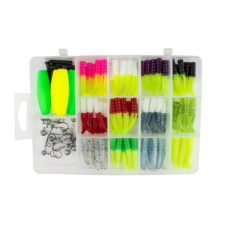 Leland Lures, Crappie Kit, 115 Piece, Bright Multi-Color Lures