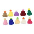 thumbnail image 5 of TAILTOSS Mini Wool Knitted Hat 10Pcs Assorted Color Tiny Crochet Caps For Crafts Scene Layout, 5 of 8