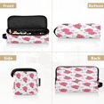 thumbnail image 5 of Hair Tool Organizer Bag with Heat Resistant Mat Removable Travel Storage Case for Hot Air Brushes Curling Irons Pink Roses and Red Hearts, 5 of 8