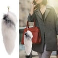 thumbnail image 2 of Artificial Tail Charm - Multi-Color Furry Keychain Accessory for , Parties & Everyday Fashion, Alluring Tassel for Women &, 2 of 6