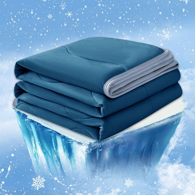 AKEGAMN Clearance! Comforter Queen Size Blankets For Hot Sleepers And Night Blue Summer Comforter For Queen Size Bed Breathable Soft Lightweight Smooth MULTI-FUNCTIONAL USE: This comforter not can b