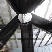 AK Trading Co Glam Black Sheer Kitchen Curtains, 10 x 20 ft