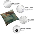 thumbnail image 6 of nygtbtfer Pillow Case Animal Theme Throw Pillow Cover Linen Pillowcase Square Cushion Cover Home Sofa Bedroom Decorative Pillow Shams Blue Yellow Brown White, 6 of 7