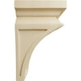 thumbnail image 3 of Ekena Millwork 3 1/2"W x 3 3/4"D x 6"H Mini Nevio Wood Corbel, Rubberwood, 3 of 4