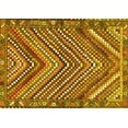 thumbnail image 1 of Ahgly Company Machine Washable Indoor Rectangle Persian Yellow Traditional Area Rugs, 4' x 6', 1 of 4
