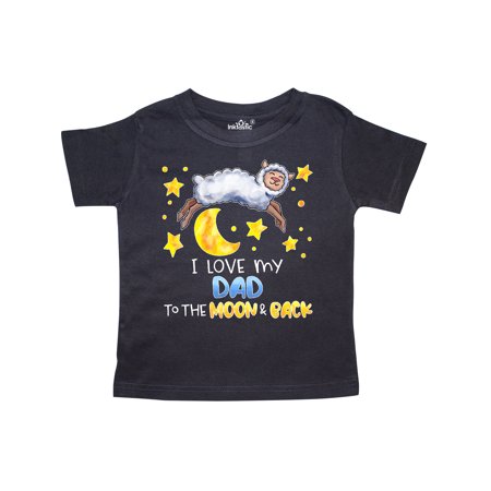 

Inktastic I Love my Dad to the Moon and Back Cute Sheep Gift Toddler Boy or Toddler Girl T-Shirt