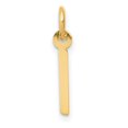 thumbnail image 1 of Diamond2Deal 14K Yellow Gold Small Slanted Block Letter I Initial Pendant for Women, 1 of 5