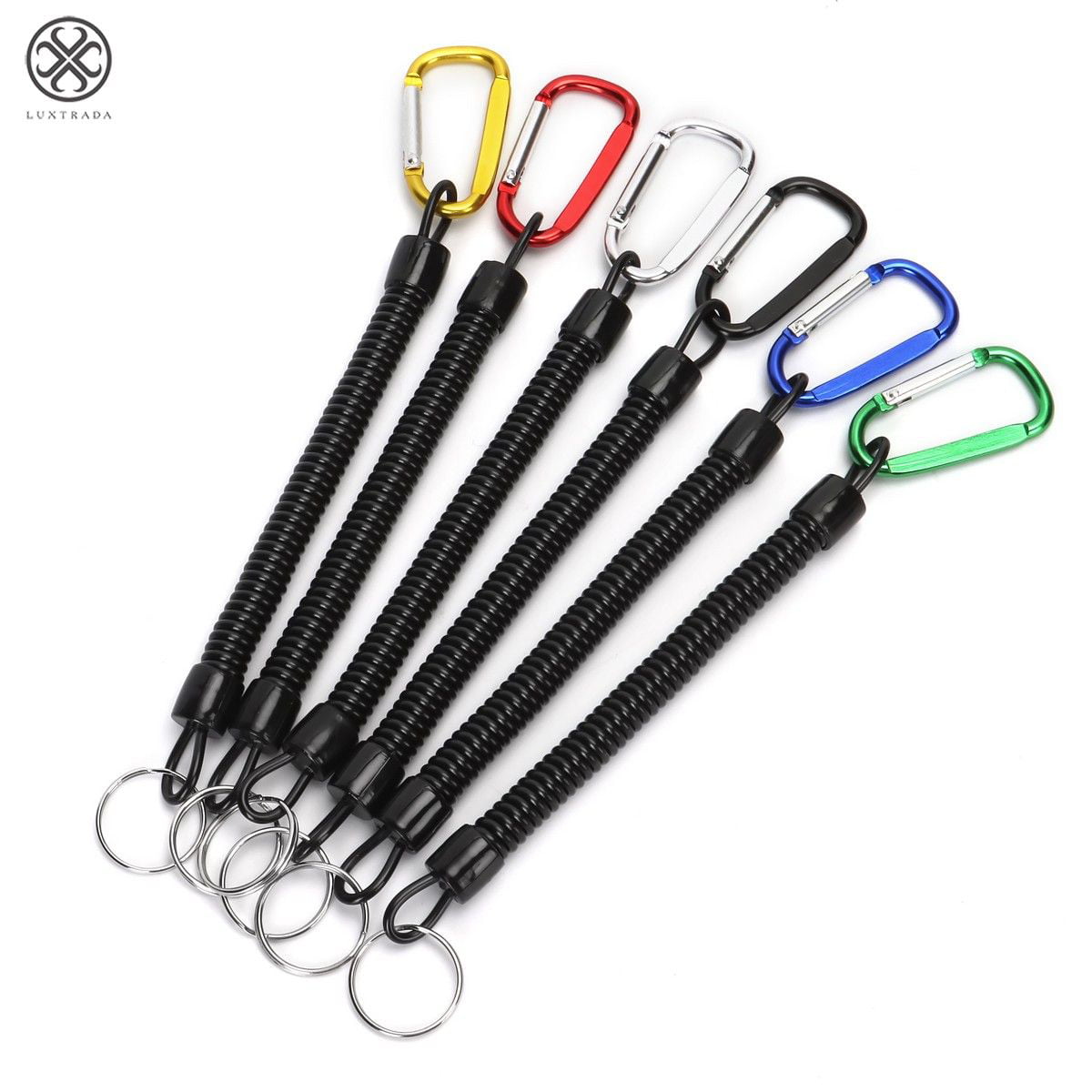 Wholesale Retractable Coiled Kayak Fishing Rod Lanyard Tether Secure Tackle Tool 