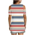 thumbnail image 6 of Jamicy Womens Beach Shirts Summer Outfits Summer Women Cold Shoulder Tops Casual Loose Hollow Out Short Sleeve T Shirt V Neck Tops Blouses, 6 of 7