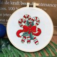 thumbnail image 3 of Christmas Embroidery Kit with Hoop 2024 Complete Beginner Friendly Needlecraft Set Including Threads and Tools for Adults Art Project, 3 of 4