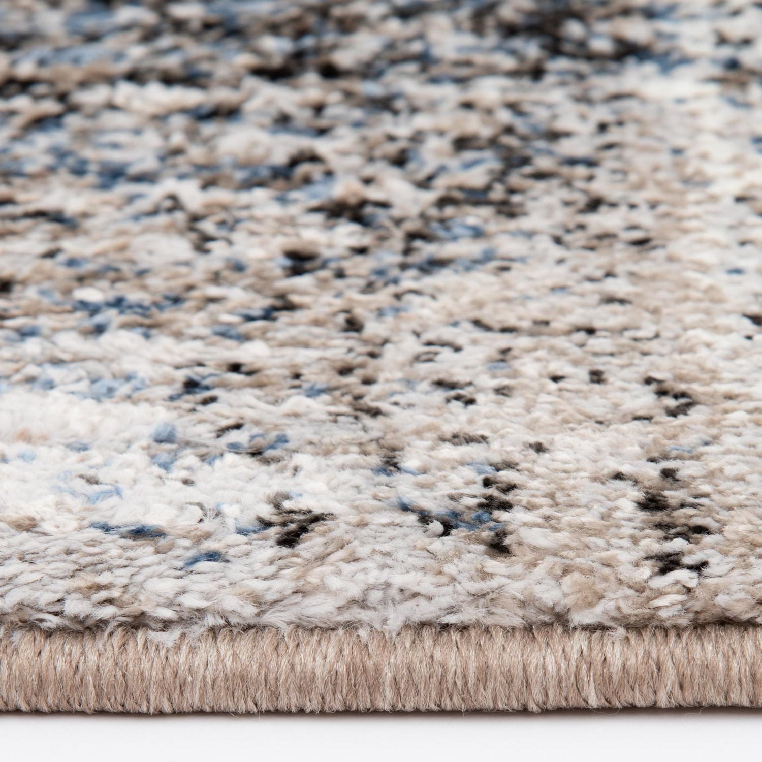 Rigton Blue and Brown Woven Area Rug
