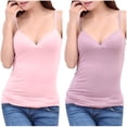 thumbnail image 6 of Fanxing 2 Pcs Tank Top for Women Long Camisole Spaghetti Strap Basic Cami Tops Womens Undershirts Pack 2 Purple,M, 6 of 6