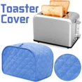 thumbnail image 4 of Cotton/Polyester Quilted Toaster Cover for Two Slice Toaster and Dust & Fingerprint Protection, Machine Washable. (Blue, 11.5 x 8 x 8 in), 4 of 6